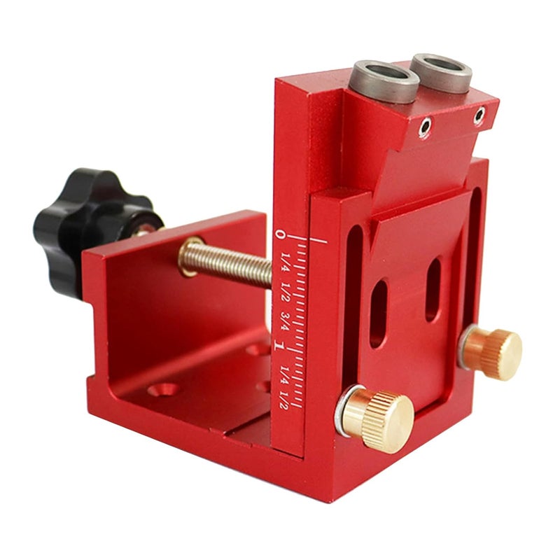 Adjustable Aluminum Alloy Woodworking Jig Locator for Precise Drilling Hole Punching - Image 5