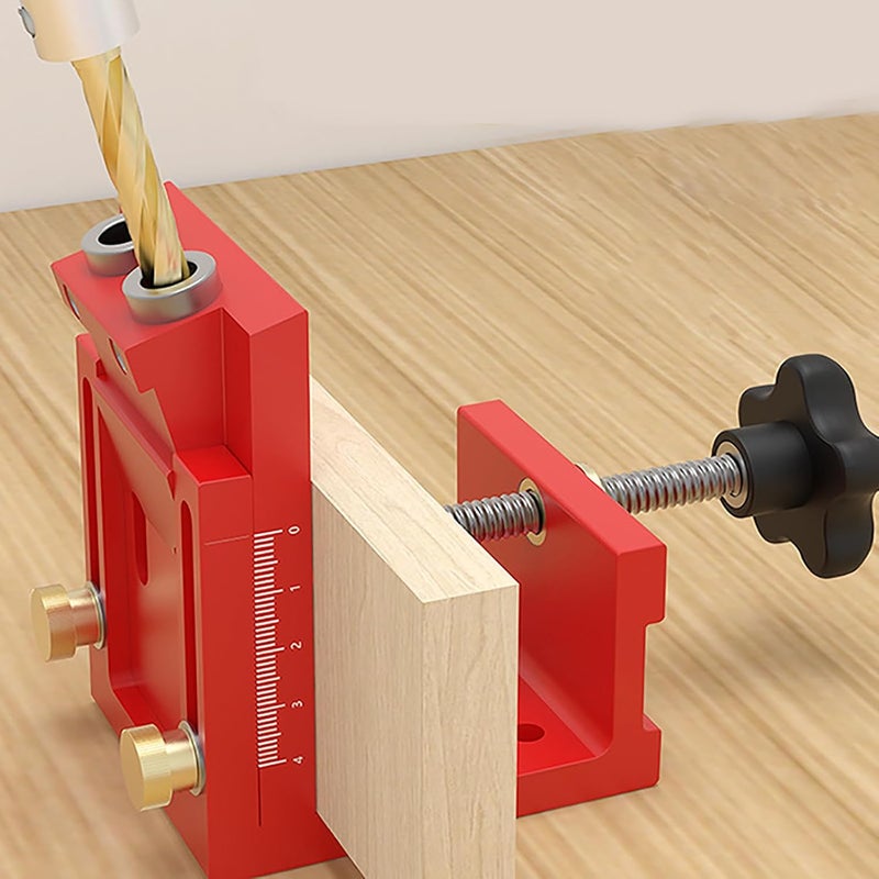 Adjustable Aluminum Alloy Woodworking Jig Locator for Precise Drilling Hole Punching - Image 3