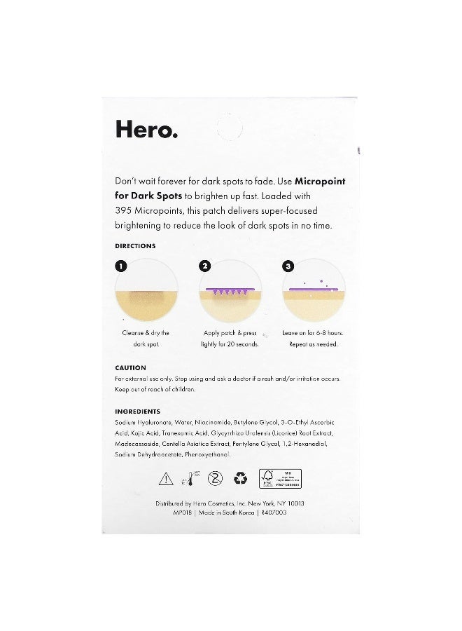 Hero Cosmetics Hero Cosmetics, Mighty Patch® Micropoint for Dark Spots, 8 Patches  - Image 2