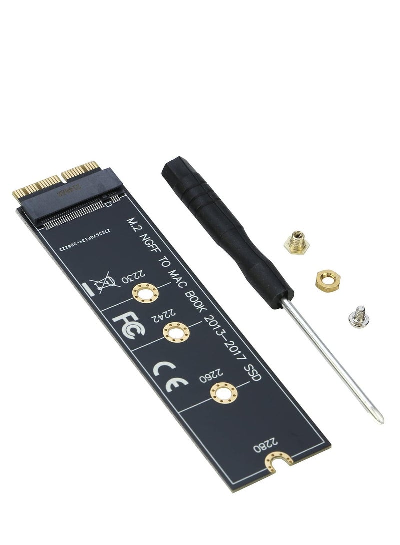 M.2 NVMe SSD to 12+16Pin Upgrade Adapter for MacBook Air (2013-2017 Year) A1465 A1466 and Mac Pro (Late 2013-2015 Year) (EPL-404HS-Pack-of-2)  - Image 4