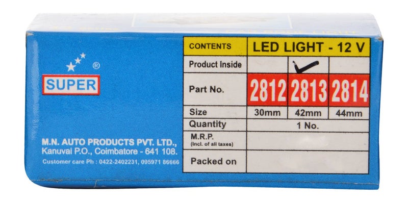 Super 2813 Led Car Roof Light, 12V, For Tata Ace (White) - Image 3