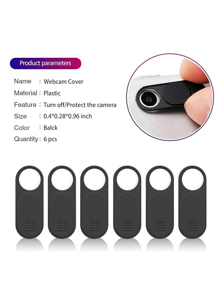 DELFINO Webcam Cover, Camera Cover Slide, [6-Pack] Ultra Thin Webcam Cover Slide for MacBook Pro - Image 2