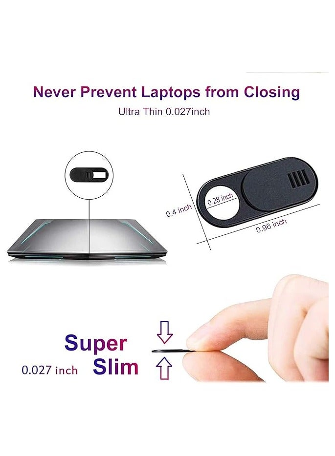 DELFINO Webcam Cover, Camera Cover Slide, [6-Pack] Ultra Thin Webcam Cover Slide for MacBook Pro - Image 3