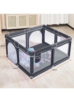 JCB CHIC Baby Playpen, 150×180cm Baby Gate Foldable Playpens for Babies and Toddlers, Extra Large Playpen with Door Play Yard for Baby Fence Indoor and Outdoor Play Pen,  Dark Grey  - Image 5
