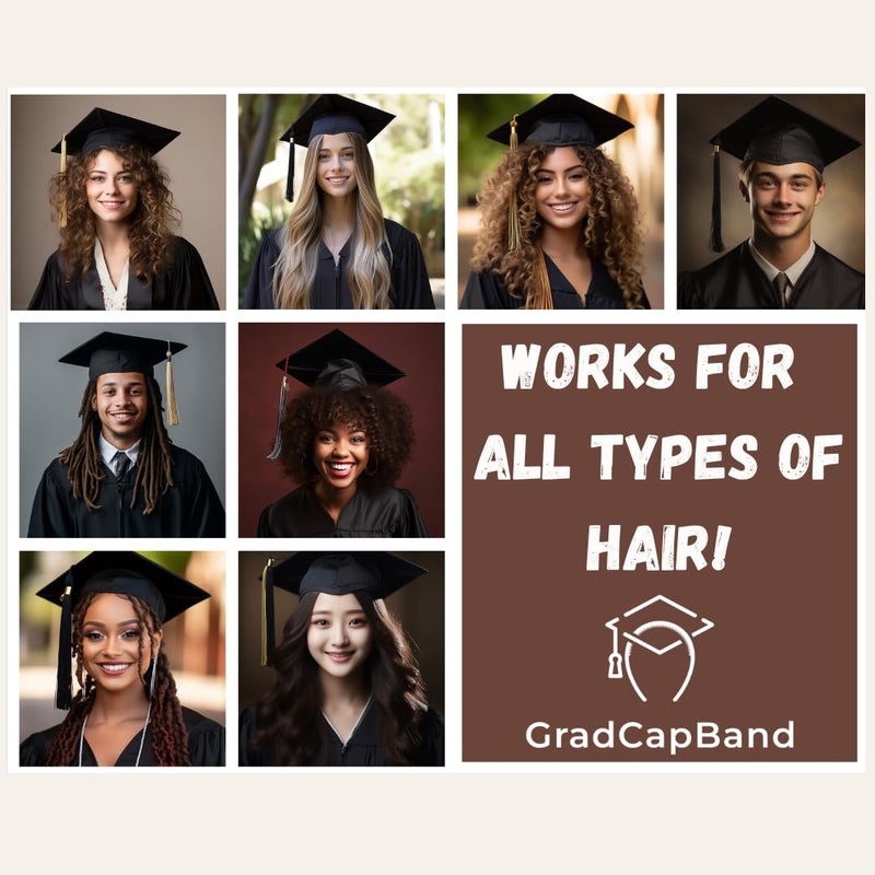 ADVANSYNC The Original GradCapBand â€“ Secure Your Grad Cap on Natural Hair, Braids, Locs, Twists, Curls and Straight Hair - Image 5