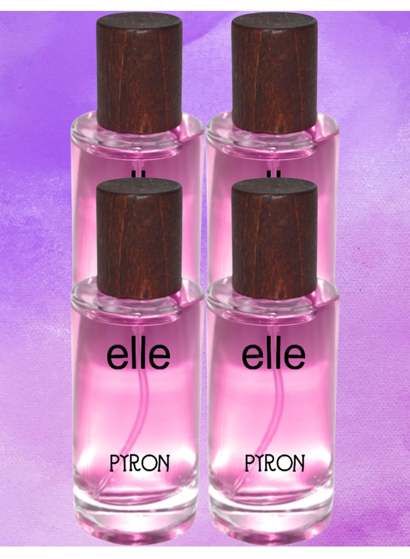 PYRON 4 Pieces Elle Perfume For Girls 50 Ml