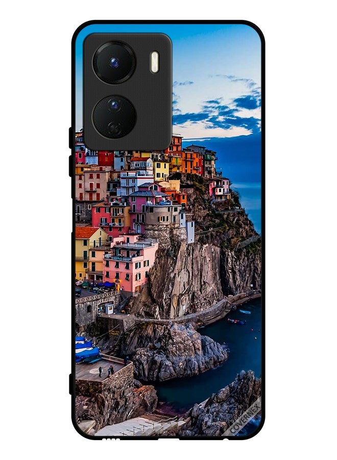 Covernex Protective Case Cover For Vivo Y16 Colorful Houses On The Sea - Image 1