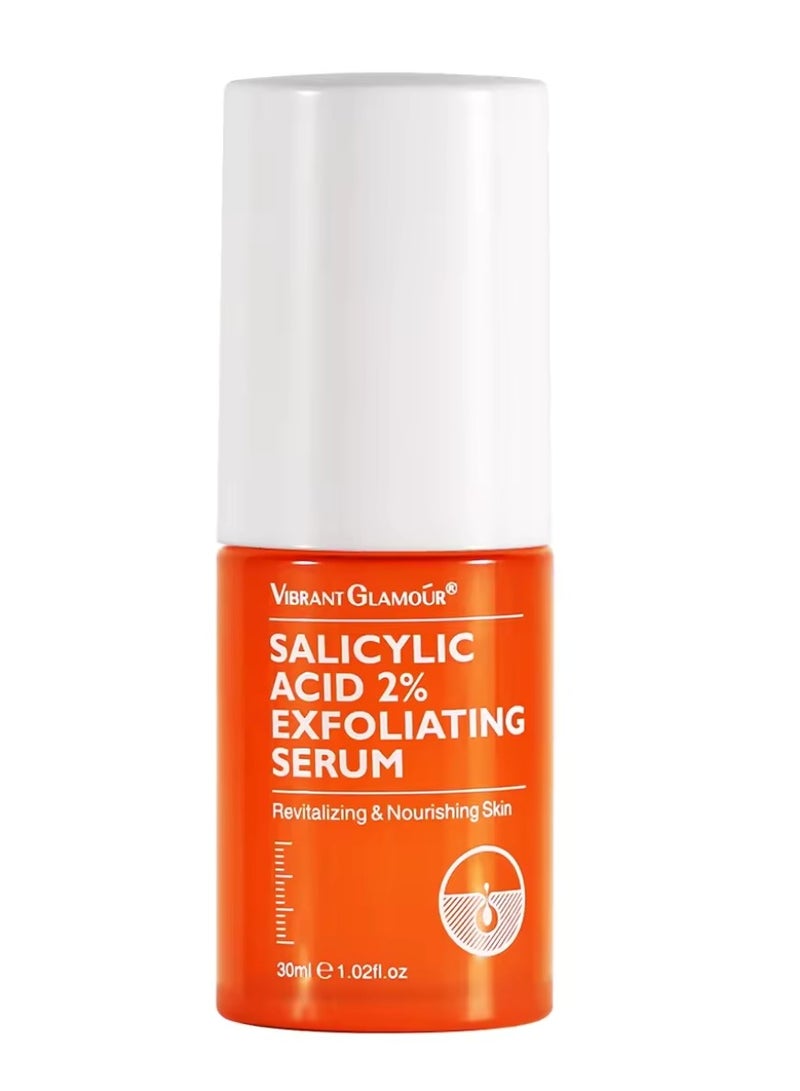 Vibrant Glamour Salicylic Acid Exfoliating Serum for Face Reduce Redness and Blemishes Soothing and Calming Moisturizing and Hydrating Revitalizing and Nourishing Skin Exfoliant Serum 30ml - Image 1
