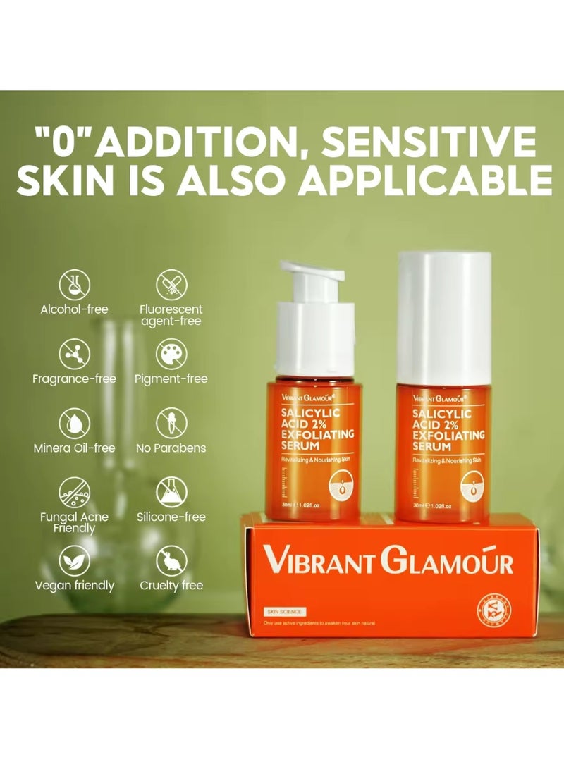 Vibrant Glamour Salicylic Acid Exfoliating Serum for Face Reduce Redness and Blemishes Soothing and Calming Moisturizing and Hydrating Revitalizing and Nourishing Skin Exfoliant Serum 30ml - Image 5