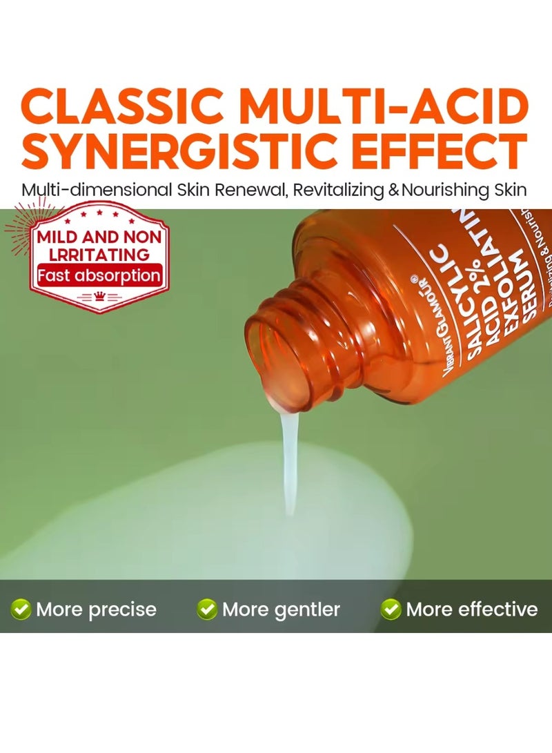 Vibrant Glamour Salicylic Acid Exfoliating Serum for Face Reduce Redness and Blemishes Soothing and Calming Moisturizing and Hydrating Revitalizing and Nourishing Skin Exfoliant Serum 30ml - Image 3