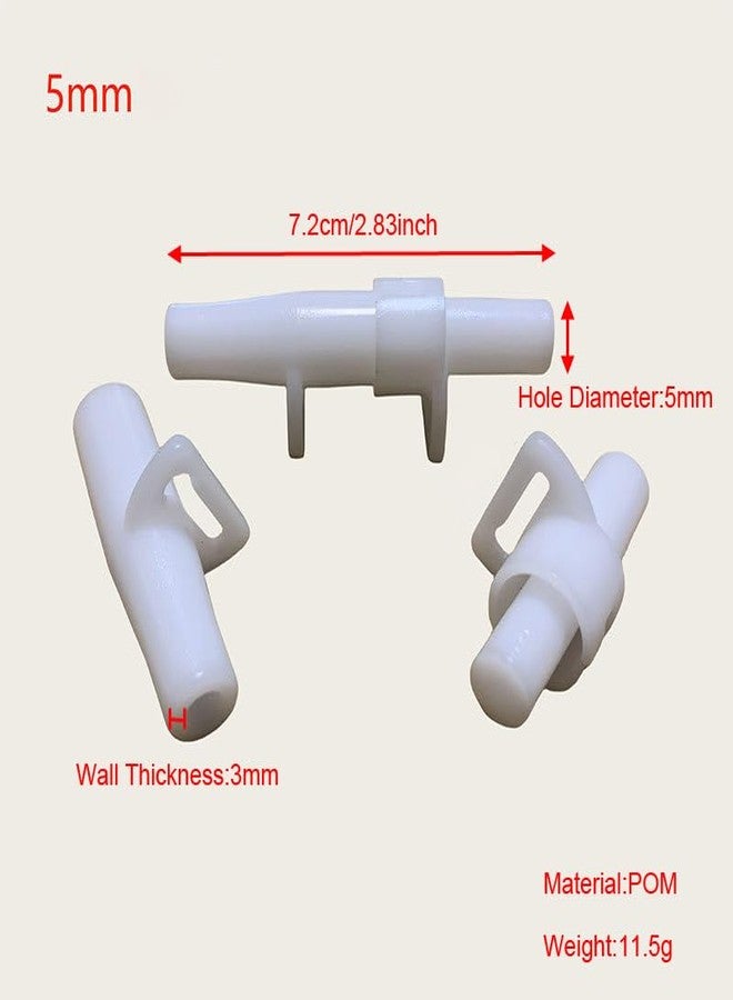 SquEqu 4 Set Tent Pole Joint Fittings Replacement 5mm Fiberglass Rod Wire Sleeve Bracket Foot End Support Insertion Snap Connector for Camping Tents Frame Aluminium Alloy Steel Wires Diameter 5mm - Image 2