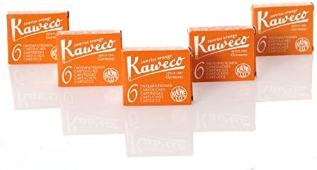 Kaweco Kaweco Fountain Pen Ink Cartridges short Sunrise Orange Orange 30 pc 