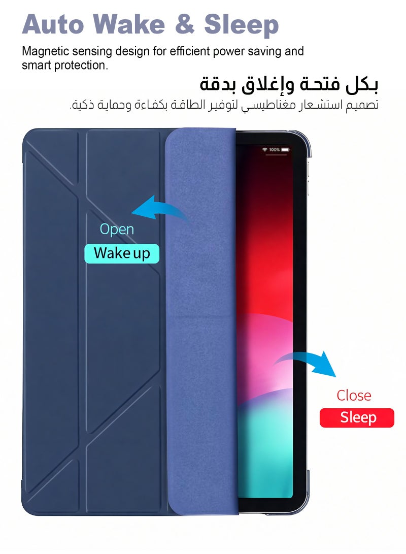 ULHYC Case for iPad (A16) 11th 11 inch 2025 Gen iPad 11 Case/Case For iPad 10th Gen Case 2022 iPad 10 Case Slim Stand Soft Clear Transparent Shell Back with Pencil Holder Smart Cover for 11" iPad 11th 2025/10.9"iPad 10th Gen 2022 - Image 5