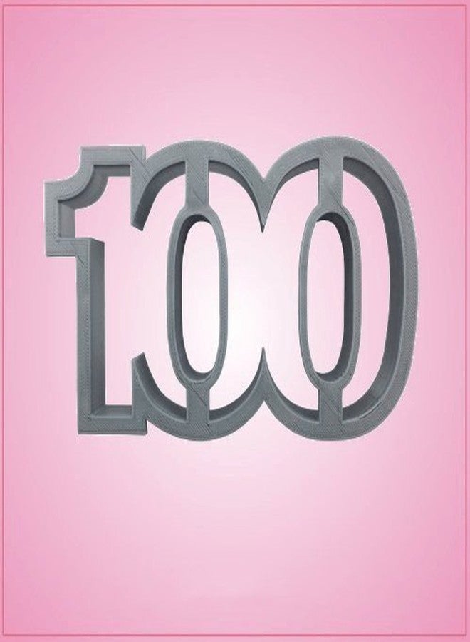 Dycica Number 100 Cookie Cutter Medium 4 Inch