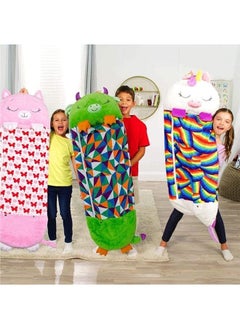 Gonice Kids Cartoon Large Warm Sleeping Bag, Portable FoldingPillow & Sleepy Sack  - Image 3
