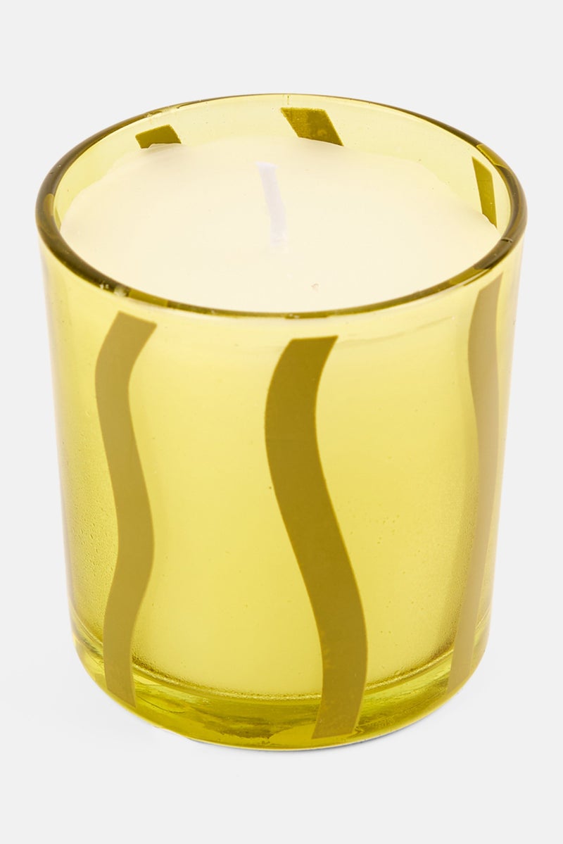 Muy Mucho Pomegranate Scented Glass Candle 100 g, Yellow - Image 1