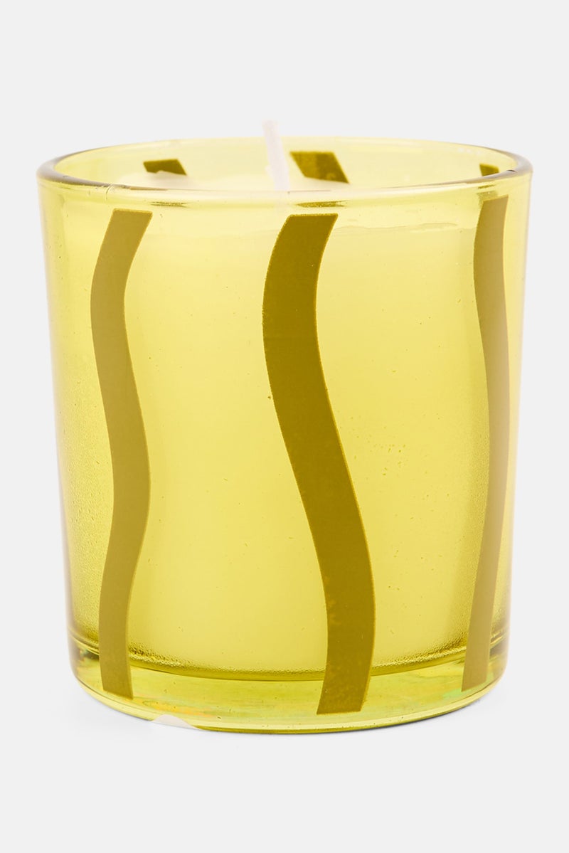 Muy Mucho Pomegranate Scented Glass Candle 100 g, Yellow - Image 2