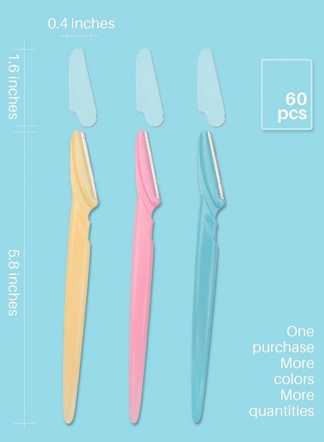 MoHern Eyebrow Razor for Women, 60 Pcs Dermaplaning Razor for Women Face, Multipurpose Face Razors for Women and Men by MoHern - Image 2