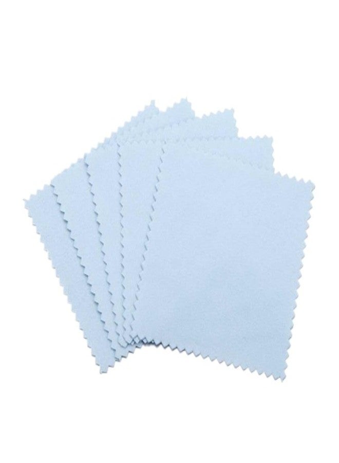 UCCKEYI Anti-Tarnish Silver Polishing Cleaning Cloth Cleaner Platinum Jewelry (Light Blue 200PCS - Image 1