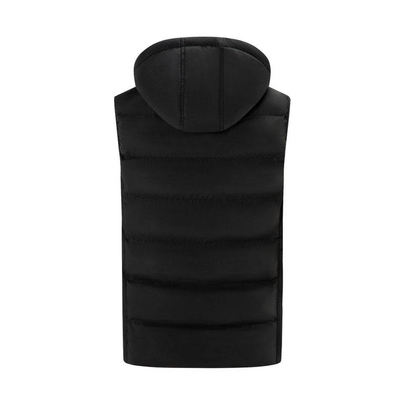 Cross-border exclusive men's hooded Zone 9 heating cotton vest cotton vest waist warm back intelligent double control heating cotton jacket - Image 5