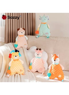 Generic Sozy Newborn Grasping Exercise Educational Soothing Towel Soothing Plush Doll Baby Toy Educational 0-1 Years Old-Color:Cute Animal Soothing Towel A Small Elephant  - Image 2