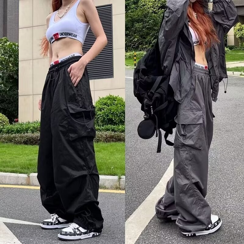 American-Style Retro Workwear Casual Pants Women'S Summer All-Match Straight Pants Loose Wide-Leg Pants Ins - Image 5