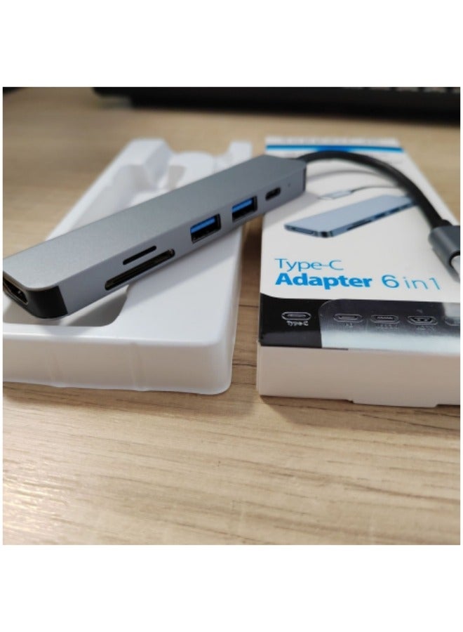 Type C Hub3 0usb Extender Gigabit Notebook Converter 6-In-1  - Image 2