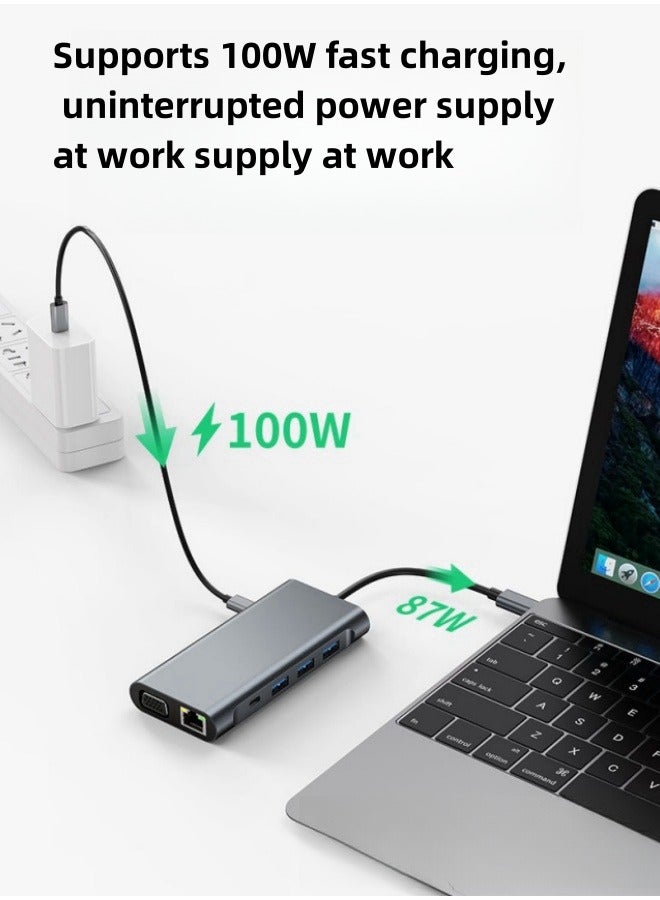 Type C Hub3 0usb Extender Gigabit Notebook Converter 6-In-1  - Image 4