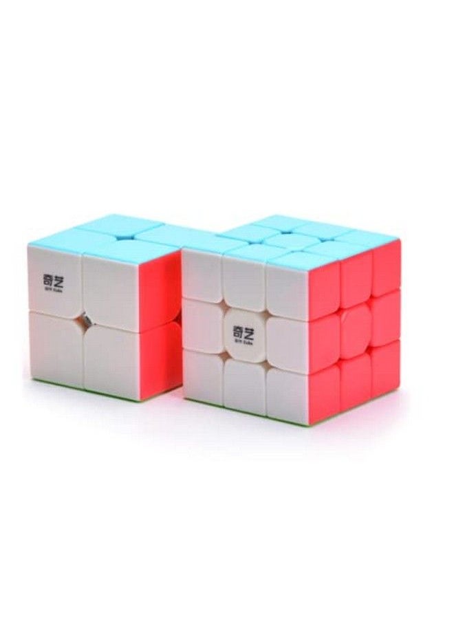 Generic - Cube Set Speed Cube 2X2 3X3 Pyraminx Stickerless Set Of 2X2X2 3X3X3 Pyramid Puzzle Cube (Stickerless) - Image 1