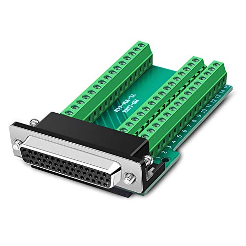 ANMBEST DB44 Solderless Connector, Female D-SUB to 44-pin Port Terminal Adapter Breakout Board with Bolts - Image 1