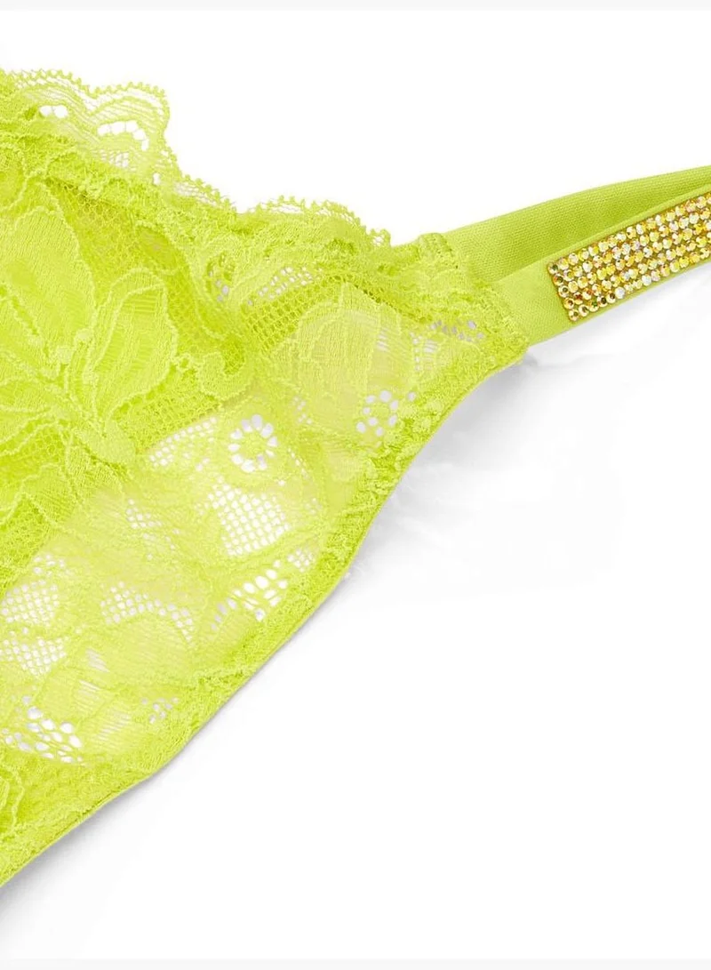 Victoria's Secret Shine Chain Strap Lace Thong Panty