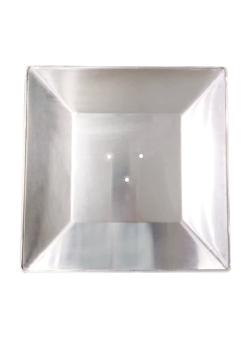 Wmlamz Propane Pyramid Patio Heater Square Shield, Replacement Top 4-Sided Reflector For Glass Tube Heaters  - Image 1