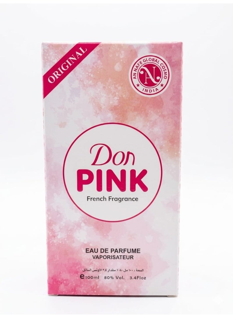 don Original Pink French Fragrance EDP Vaporisateur 100ml - Image 3