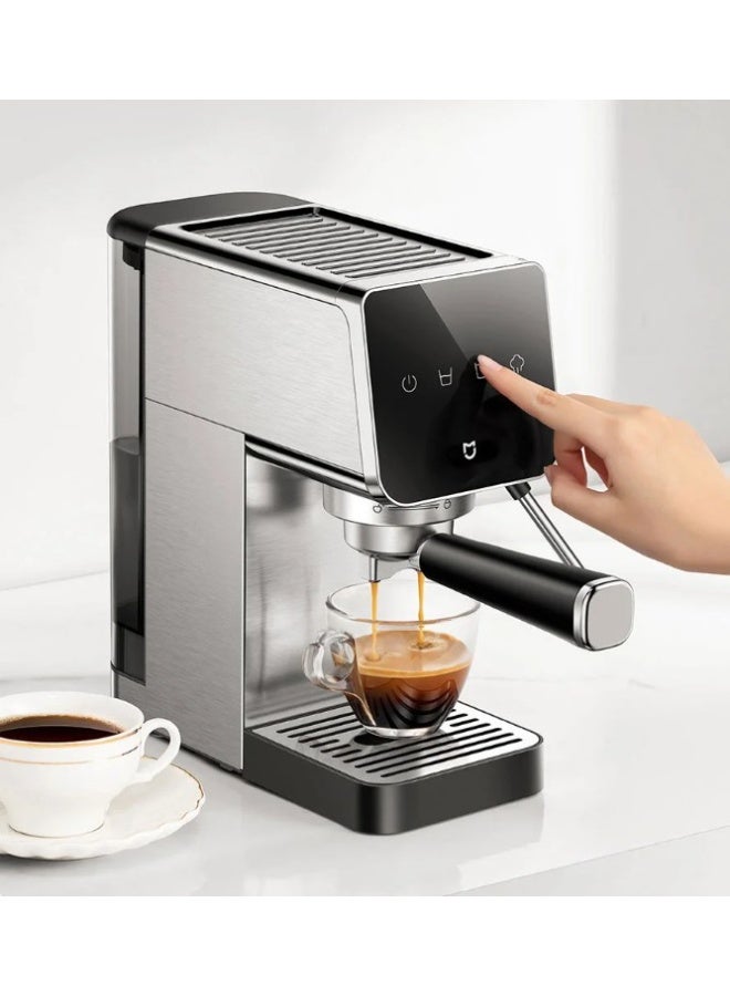 Mijia Semi-automatic Espresso Machine with Touch Panel, Milk Frother, Stainless Steel Body, Real-time Temperature Control, 20 Bar Pump - Image 2