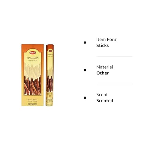Hem Cinnamon Incense Sticks – Hexa Pack (6 Boxes x 20 Sticks = 120 Sticks Total) – Long-Lasting Aromatherapy for Meditation, Home Fragrance & Relaxation - Image 4