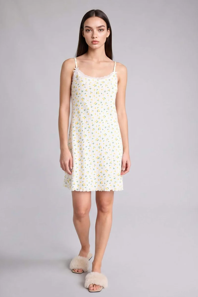 DeFacto Regular Fit Crew Neck Knitted Dress