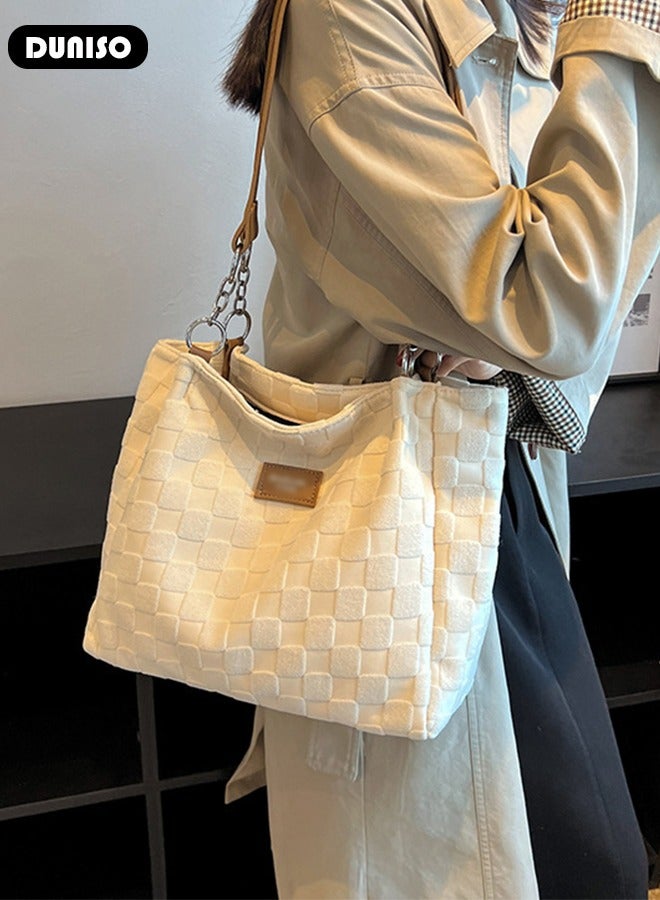 DUNISO Women's Shoulder Tote Bag Handbag For Women Large Capacity Bucket Bag Fashionable Travel Messenger Shoulder Bag for Ladies Girls College Students  - Image 3