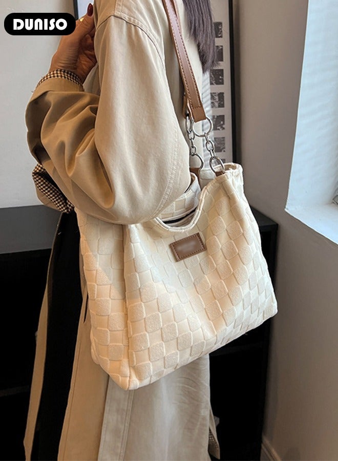 DUNISO Women's Shoulder Tote Bag Handbag For Women Large Capacity Bucket Bag Fashionable Travel Messenger Shoulder Bag for Ladies Girls College Students  - Image 5