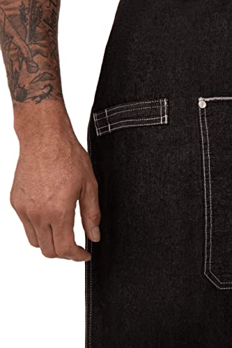 Chef Works Unisex Bronx Bib Apron, Black, One Size - Image 5