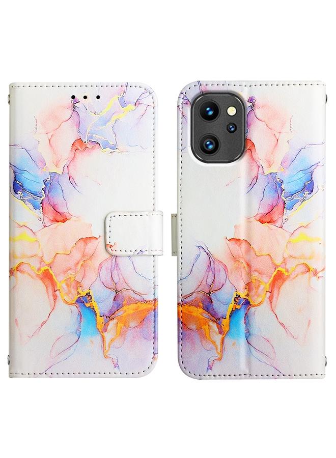 erorex Case For UMIDIGI F3 4G/F3 5G/F3 SE/F3S PT003 Marble Pattern Flip Leather Phone Case - Image 2