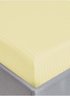MAXQON Fitted Bed Sheet +2Pcs Pillow Covers, King/Queen/Double/Single Sizes, Color Cream  - Image 2