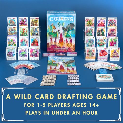 Thunderworks Games Citizens of The Spark Board Game Strategy CardDrafting Game of Clever Combos Competitive Tableau Builder Fantasy Scifi Animals 15 Players Ages 14 4560 Minutes Thunderworks Games - Image 5