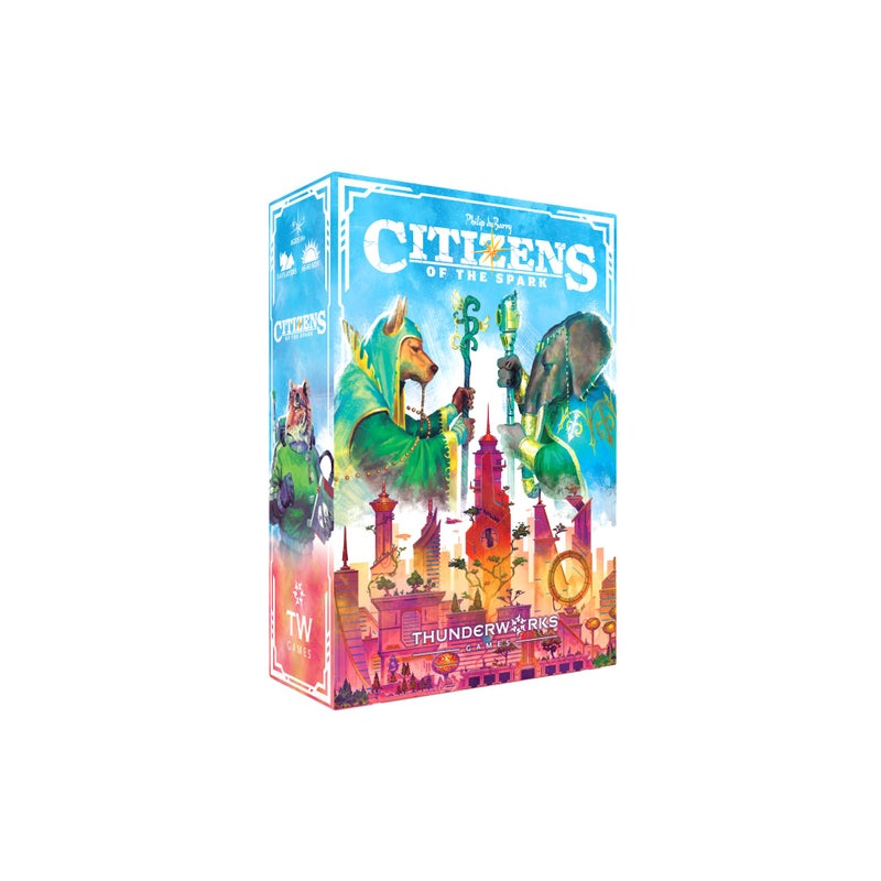 Thunderworks Games Citizens of The Spark Board Game Strategy CardDrafting Game of Clever Combos Competitive Tableau Builder Fantasy Scifi Animals 15 Players Ages 14 4560 Minutes Thunderworks Games - Image 3