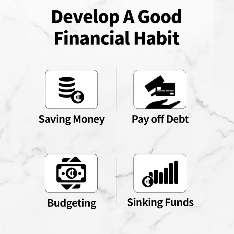 Sooez Laser Silver Money Organizer for Cash, A6 Budget Binder with Cash Envelopes, 39 Black Bold Sticky Labels & 24 Colorful Budget Sheets, Money Saving Binder for Budgeting - Image 5