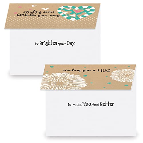 Current Kraft Thinking of You Friendship Greeting Card Set - Value Pack of 20 Cards With White Envelopes for Friends & Family, 5 Designs, Large 5" x 7" Assortment - Image 2