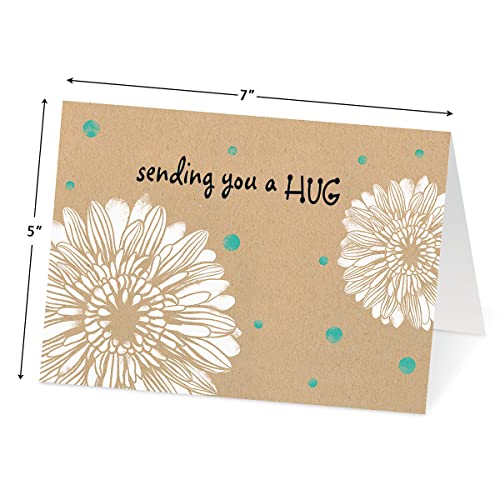 Current Kraft Thinking of You Friendship Greeting Card Set - Value Pack of 20 Cards With White Envelopes for Friends & Family, 5 Designs, Large 5" x 7" Assortment - Image 5