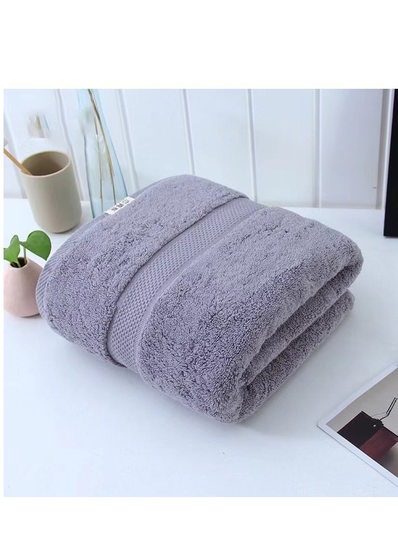 Laseta 2PCS Smart Cell Textured Bath Towel Grey 140x70centimeter - Image 4