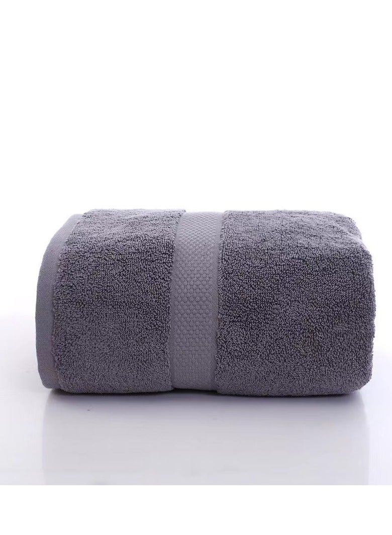 Laseta 2PCS Smart Cell Textured Bath Towel Grey 140x70centimeter - Image 5