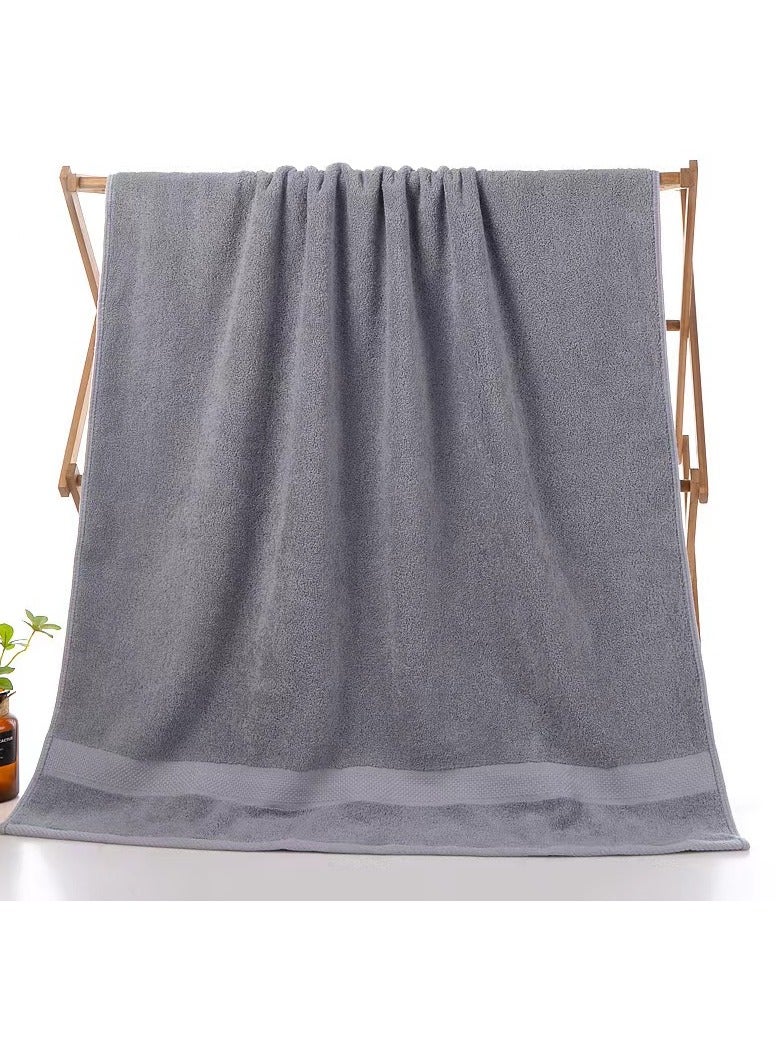 Laseta 2PCS Smart Cell Textured Bath Towel Grey 140x70centimeter - Image 1