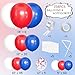 MEBAY Blue Red White Balloons Arch Garland Kit 147 Pcs Royal Blue Red White Confetti Blue Red Balloon for Graduation Birthday Party Baby Shower Wedding Decorations - Image 4